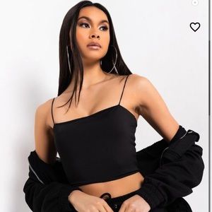 AKIRA Make My Day Crop Top Taupe